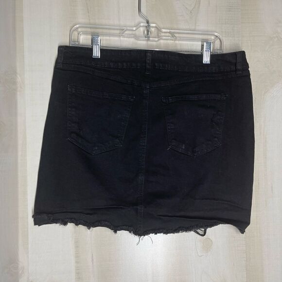Rewash black distressed mini skirt, size 13‎ - Picture 10 of 14